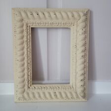 Shabby Chic Carved Wood Material Painted Picture Frame  8.5x 10.5