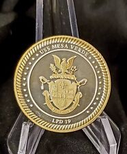 LPD 19 USS MESA VERDE NON CPO Chief US Navy Military Challenge Coin picture