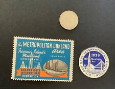 1939 Golden Gate International Expo Poster Stamps (2) picture