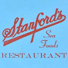 1940s Stanford's Seafood Restaurant Menu 11th & Main Avenue Washington DC picture
