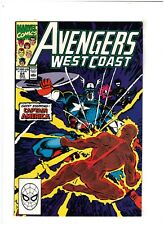 Avengers West Coast #64 VF 8.0 Marvel Comics 1990 Hawkeye, Captain America app. picture