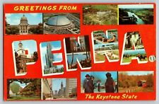 VTG Chrome PA Greetings from Pennsylvania Postcard Attractions picture