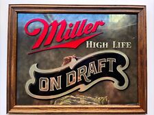 Vintage Miller High Life Beer Mirror ‘83 picture