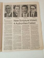 Church News April 3 1976 Deseret LDS Mormon New Scripture Voted picture