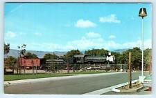 REDLANDS, CA California ~ Southern Pacific RAILROAD STEAM ENGINE c1960s Postcard picture