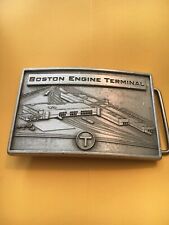 Massachusetts MBTA Boston Engine Terminal Collectible Railroad belt buckle picture