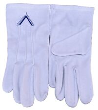 Masonic Collar Worshipful Master L - XL Size 100% Cotton Gloves picture