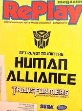RePlay Arcade Magazine Transformers Human Alliance October 2013 012118nonrh picture