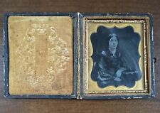 Antique 1/6 Plate Young Woman Full Case picture