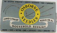 VTG Osborne & Co Household Repair Needles Forged in Redditch England Set of 8 picture