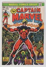 CAPTAIN MARVEL #32 (FN  6.0 ) 32ND ISSUE THANOS COVER/AVENGERS STARLIN 1974 picture