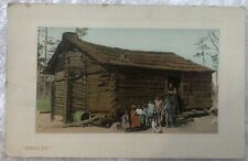 Post Card Mother Seven Children Cabin Vanentine & sons 1910 picture
