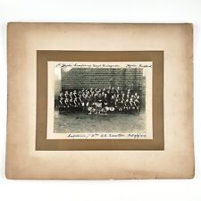 Hyde Company Boys Brigade Photo c1919 Manchester England Scouts Band Card B590 picture