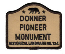 Donner Memorial Monument State Park - California Landmark Sign patch AAA picture