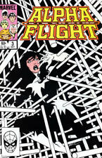 ALPHA FLIGHT 3 Near Mint NM M Mint 9.6 9.8 NON-CIRCULATED CASES STOCK IMAGE picture