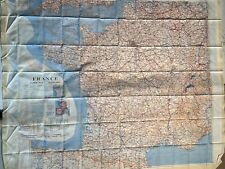 Original Post WW2/Cold War/Escape And Evade Silk/Fabric Map-France/ Spain 1st Ed picture