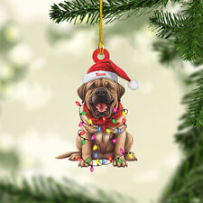Mastiff Christmas Light tree Ornament, Cute Mastiff dog lover Car Ornament picture