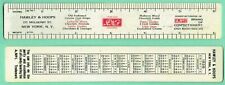 1938 Celluloid Adv Ruler HAWLEY & HOOPS A. No. 1 Candy Mulberry St NEW YORK picture