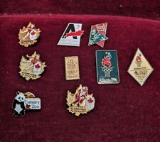 Lot of 7 Vintage 1988 Calgary Winter Olympics Trading Pins 2 1996 Atlanta picture
