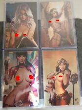 Metal cover topless comic lot. All covers are metal. All Ltd to 10. Mad Love picture