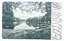 Poughkeepsie NY Vassar College Lake 1906 Vintage Postcard Undivided Posted picture