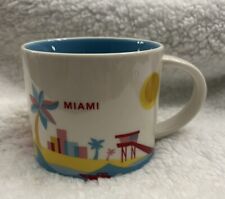 STARBUCKS x 2014 MiAMi, FLORiDA x YOU ARE HERE COLLECTiON x COFFEE MUG x NEW picture