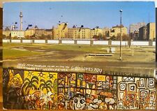 Germany Postcard TIERGARTEN Wall Berlin Potsdamer Platz Mural 1990 Sarah Pryor picture