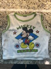 Vintage Mickey Mouse Ringer Tank Top 1980s picture