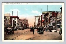 Newark NJ-New Jersey, Scenic View Of Broad Street, Hotel Vintage Postcard picture