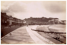 England, Dover, Beach and Castle Vintage Albumen Print 16x2 Albumin Print picture