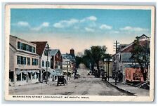 Weymouth Massachusetts MA Postcard Washington Street Looking East c1925 Vintage picture