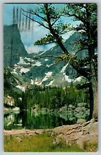 Vtg CO Picturesque Dream Lake and Hallett Peak Rocky Mountains Colorado Postcard picture