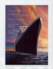 2003 QUEEN MARY 2 Cunard ~ Maiden Voyage January 2004 ~ VINTAGE PRINT AD picture