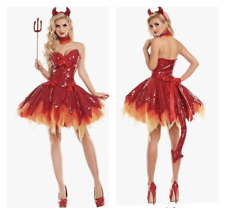 NWT Party King Party King womens Hellfire Darling Devil Costume Size Medium picture