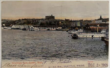 Seattle Harbor Steamships 1905 UDB K&k No 293 PostCard picture