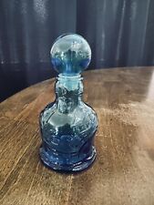 Wheaton Blue Glass Pocahontas Bottle picture