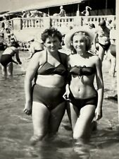 1964 Two Pretty Woman Bikini Beach Beauty VTG ORG PHOTO Snapshot picture