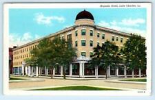 LAKE CHARLES, Louisiana LA ~ Roadside MAJESTIC HOTEL c1930s Postcard picture