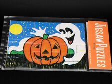 Vintage Halloween Jack O Lantern and Ghost Jigsaw Puzzle Hong Kong Sealed picture
