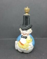 HEINZ Crown Top Porcelain Scent Bottle OTTO Man in Top Hat & Tails c1920s picture