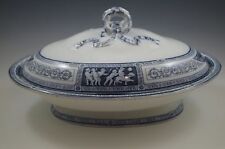 ANTIQUE 1875 WEDGWOOD NEO CLASSICAL OVAL TUREEN BY THOMAS ALLEN, CHERUBS, PUTTY picture