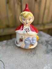 Vtg Hull Ceramic Little Red Riding Hood Dresser Jar picture