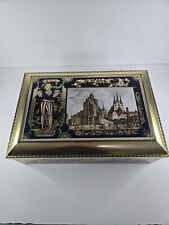 Lg Vintage 1998 Henry Lambertz German Cookie Tin Large -Hinged- Limited Edition picture