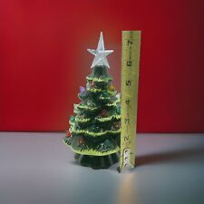 Ceramic Christmas Tree 7.5” Tall MultiColored Light Bulbs Nostalgia 2022 READ picture