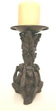 Three Wise Monkeys  SHS No Evil Candle Holder   Heavy Metal   2452 picture