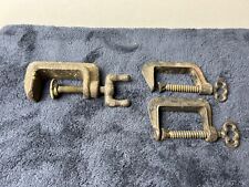 Vintage 1 E C Stearns & 2 Unbranded Adjustable C Clamps picture