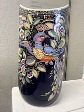 Kaiser Germany Porcelain Karibik Design By Nossek Peacocks Flower Vase picture