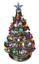 Avon Iconic 2020 Vintage Light Up Gold Ceramic Christmas Tree- New in Box picture