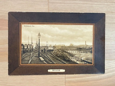 Antique 1915 Hodbarrow Pier Millom England postcard Unposted 1910s A. Barrett picture