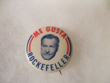 Nelson Rockefeller Presidential Campaign Pin Back Me Gusta Governor 1964 Button picture